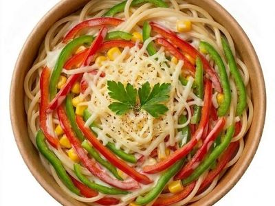 Sebzeli Tavuklu Spagetti