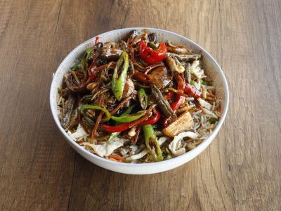 Tavuklu Pilav Üstü & Spesiyal Acılı Çin Fasulyesi