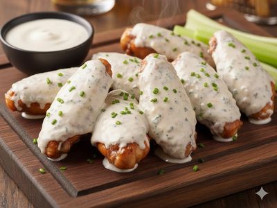 Ranch soslu Çıtır  Kanat (8 Adet)