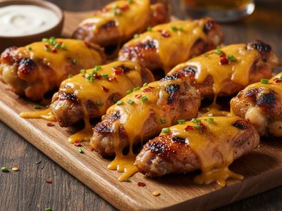 Cheddar Peynirli Çıtır Kanat (8 Adet)