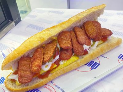 Double Sosisli Patso Diamanje Sandviç