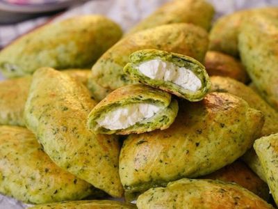 Ispanaklı Labneli Poğaça