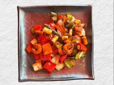 Kung Pao Soslu Karides