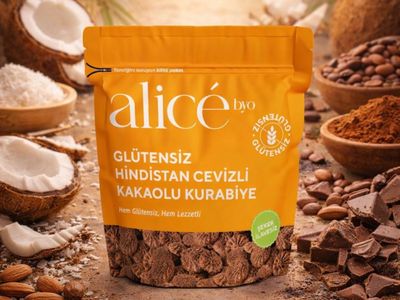 Glutensiz Hindistan Cevizli Kakaolu Kurabiye
