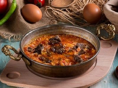 Kavurmalı Kaşarlı Menemen