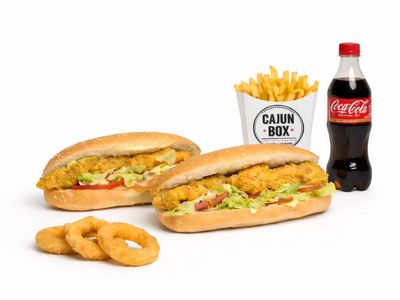 2'li Kaşarlı Cajun Sandviç Menü