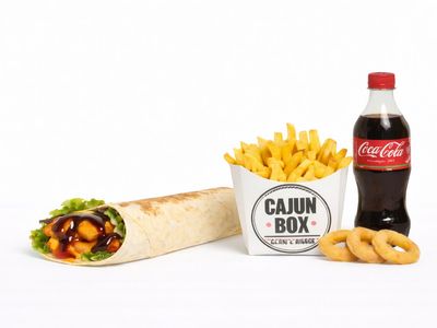 BBQ Cajun Wrap Menü