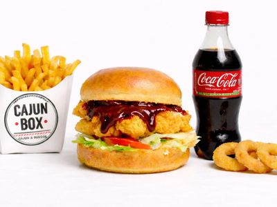 BBQ Cajun Burger Menü