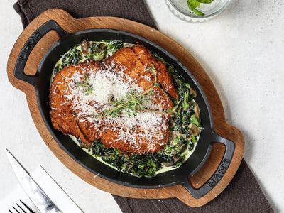 Ispanaklı Parmesanlı Tavuk