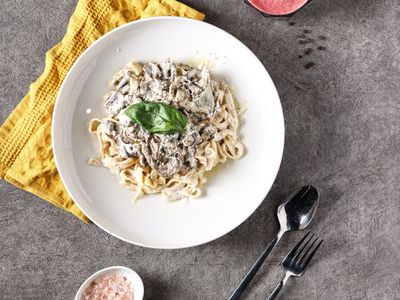 Mantar Soslu Fettuccine