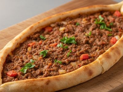 Kıymalı Yumurtalı Pide