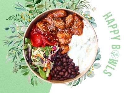 Korea Chili Soslu Tavuk Bowl