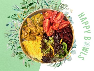 Köri Soslu Tavuk Bowl