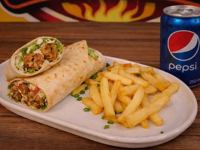Gumball Falafel Wrap Menü 