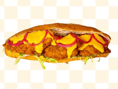Cheddarlı Tavuk Ekmek Menü