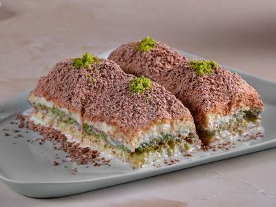 Fıstıklı Çikolatalı Soğuk Baklava (1 Porsiyon)