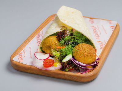 Mega Torpilli Humus Dolgulu Falafel Dürüm (6 Adet)