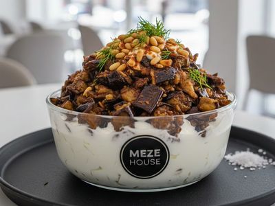 Yoğurtlu Közlenmiş Patlıcan