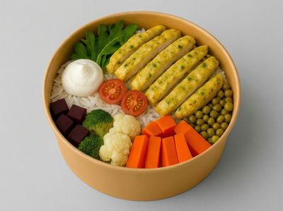 Köri Soslu Tavuklu Bowl