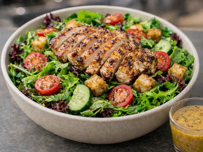 Tavuk Pirzolalı Salata