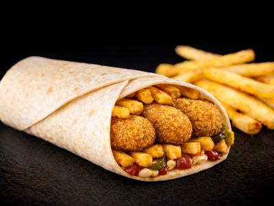 Vegan Nugget Wrap Menü