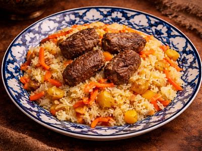 Dana Etli Özbek Pilavı