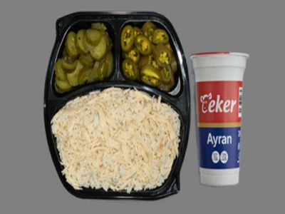 Tereyağlı Tavuklu Pilav Menü (400 gr) – 170 ml Ayran Dahil