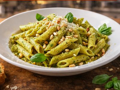 Pesto Soslu Makarna