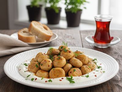 Sarımsaklı Yoğurtlu Mantar Mezesi