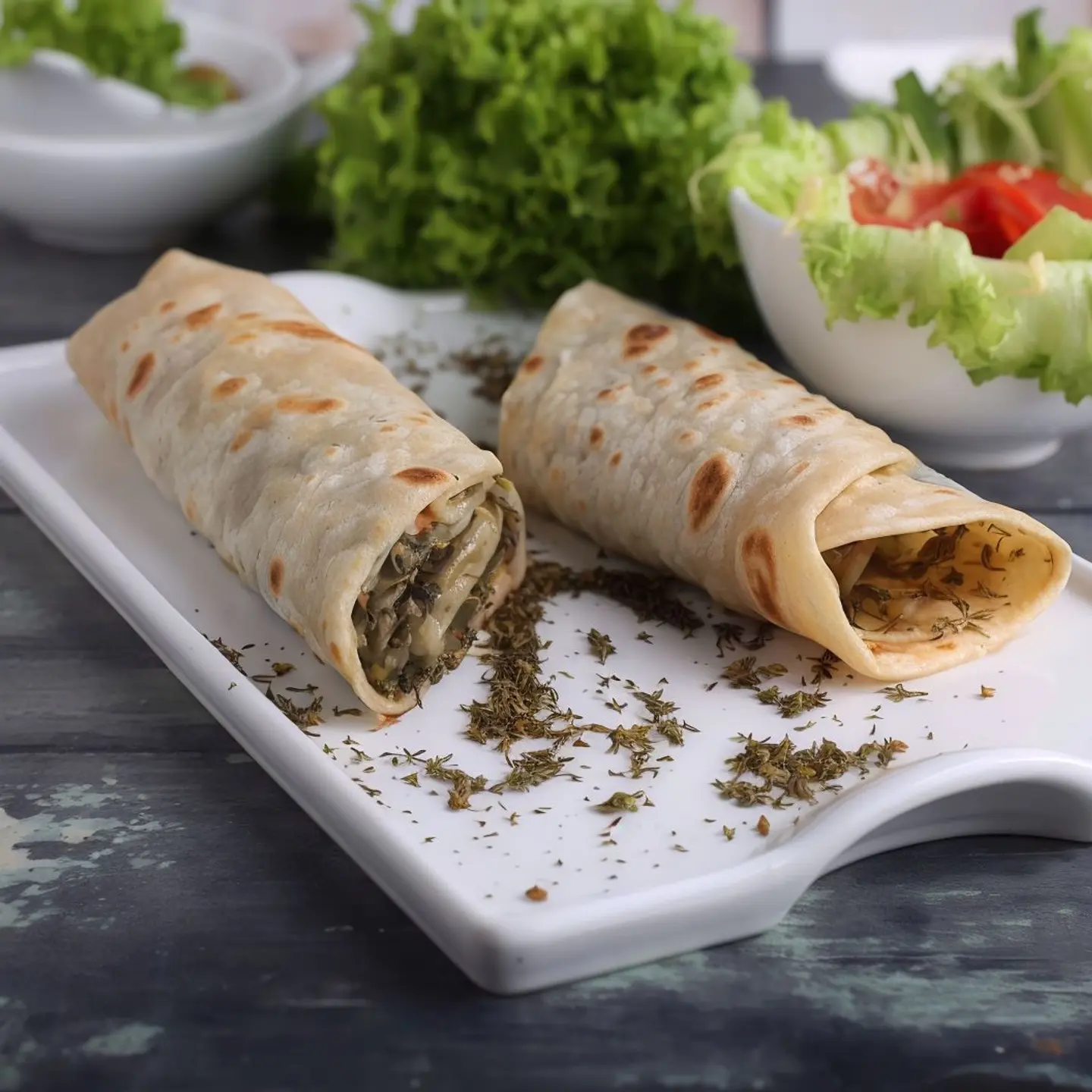 جبنه سائل وزعتر