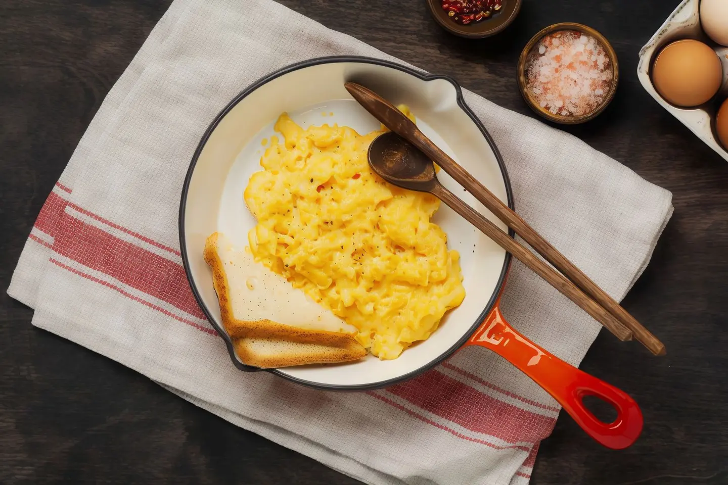 Fried Egg With Cheese Dish