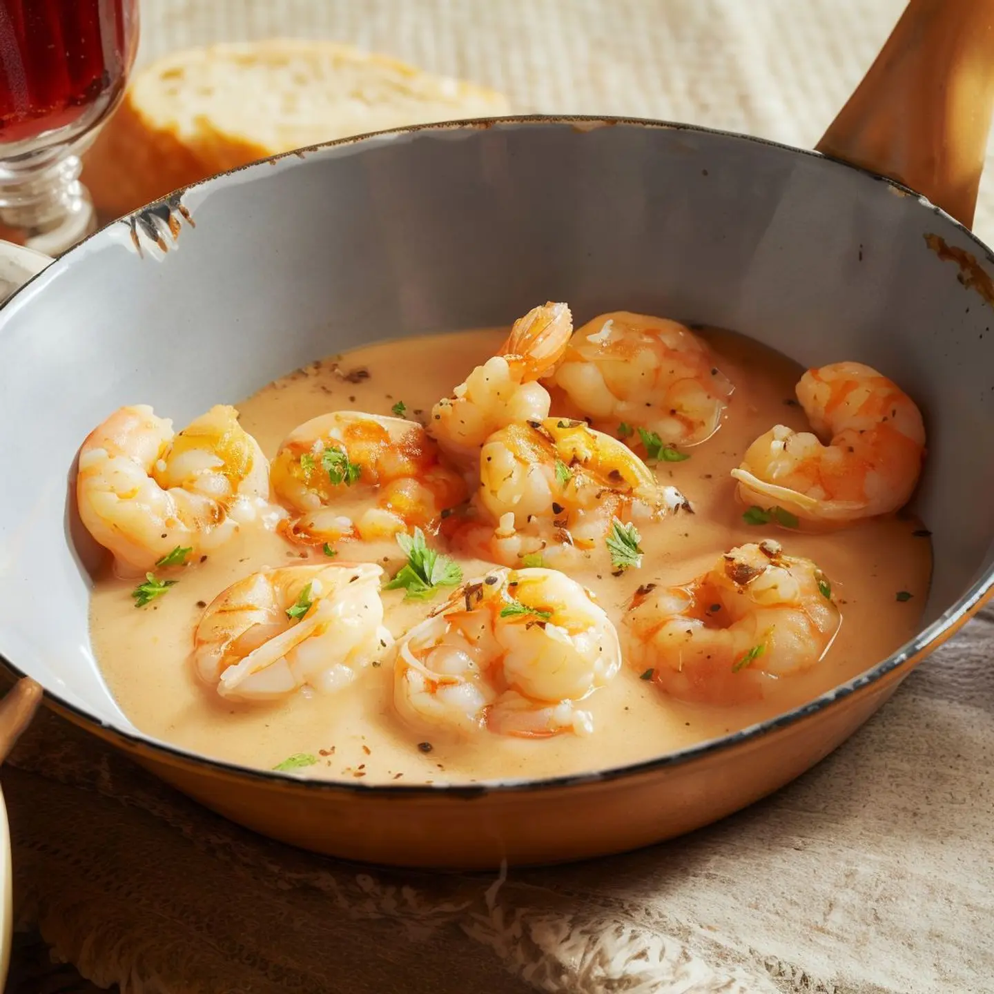 كفتة جمبري بالكريمة