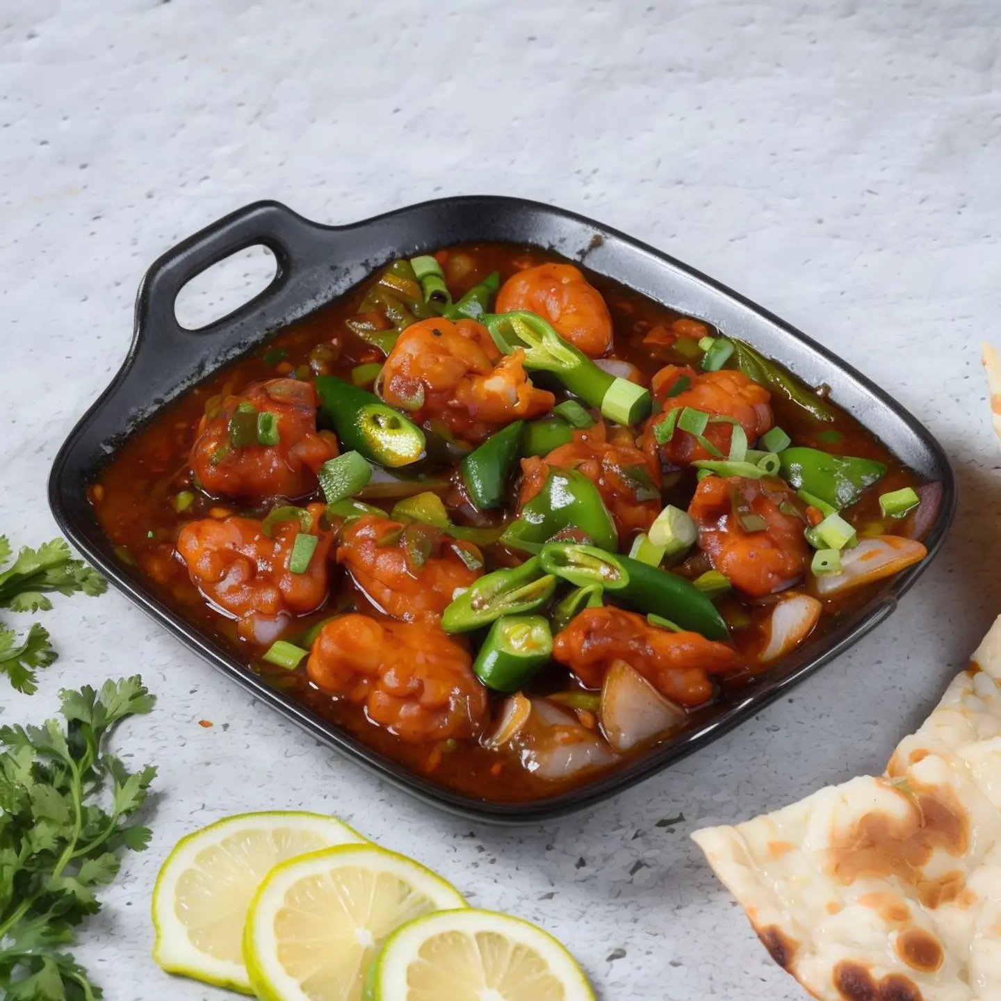 روبيان بالفلفل الحار