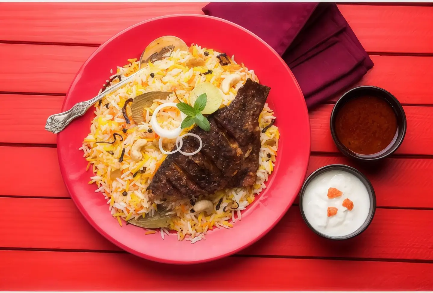 نفر سمك مع رز