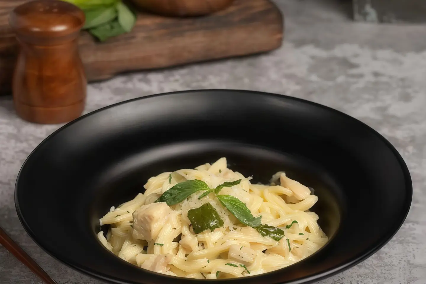 Garlic Shrimp Spaghetti