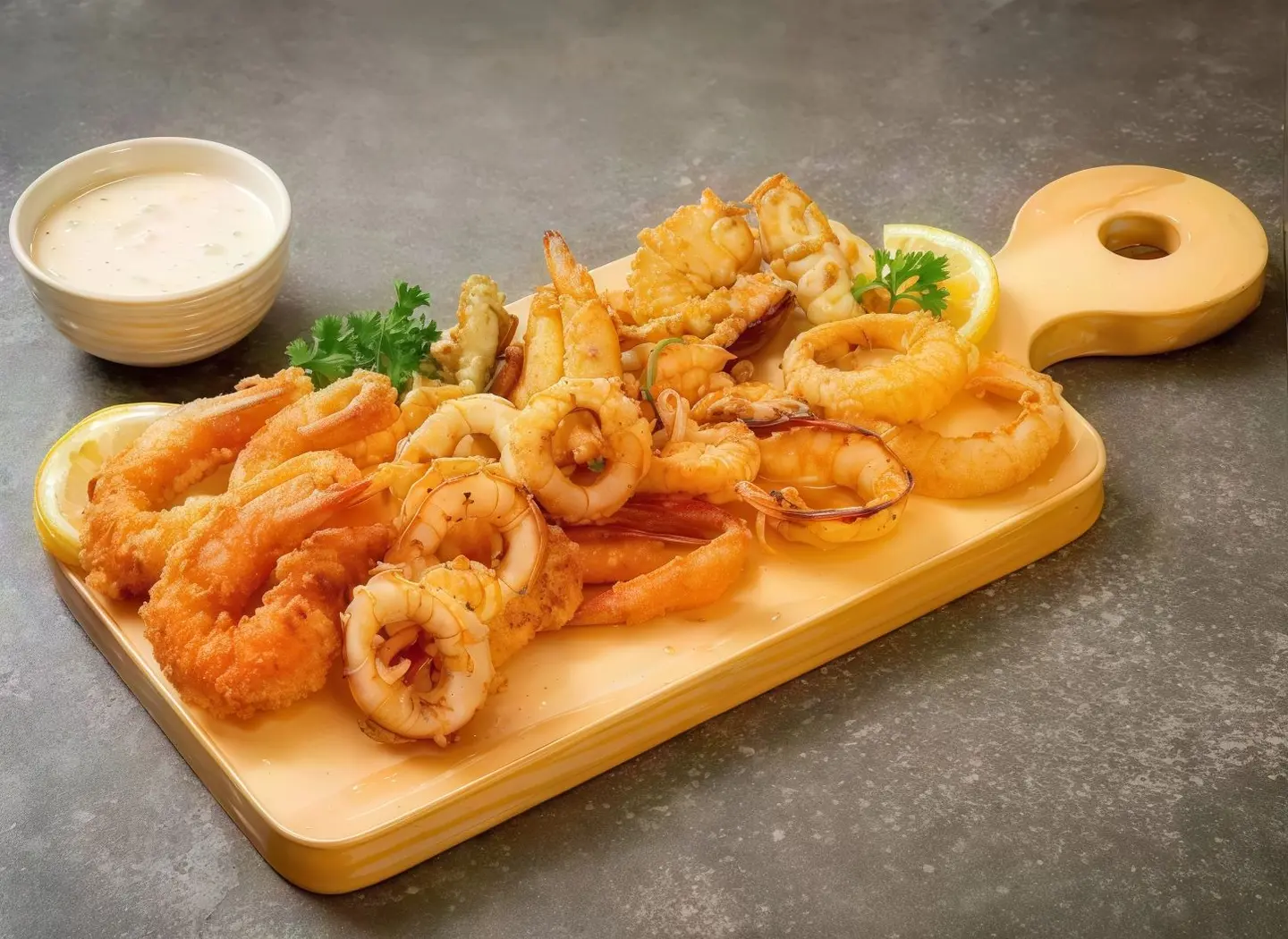 مشكل (جمبري + سمك فيليه)