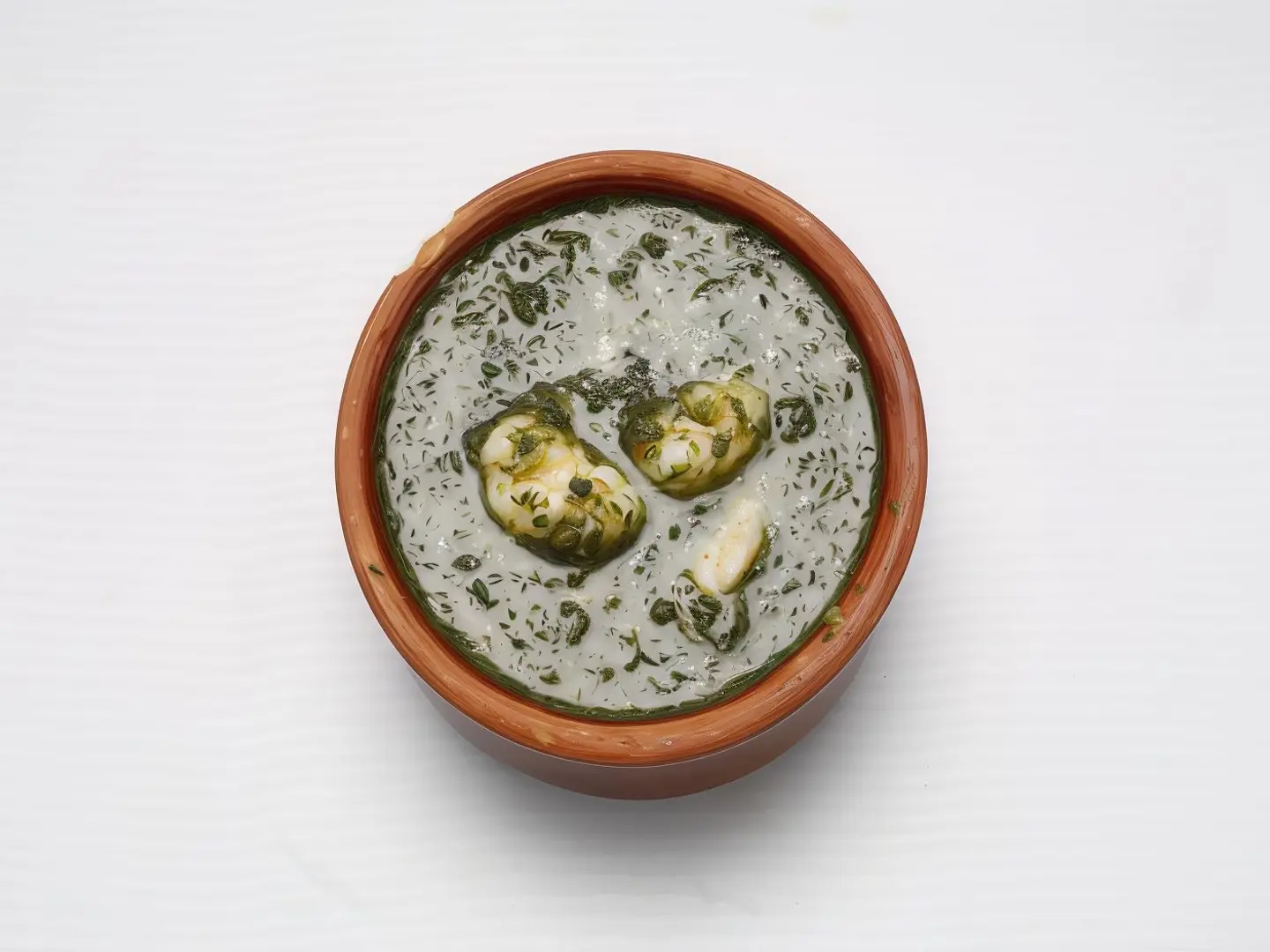 Mulukhiyah Tagine  With Shrimp