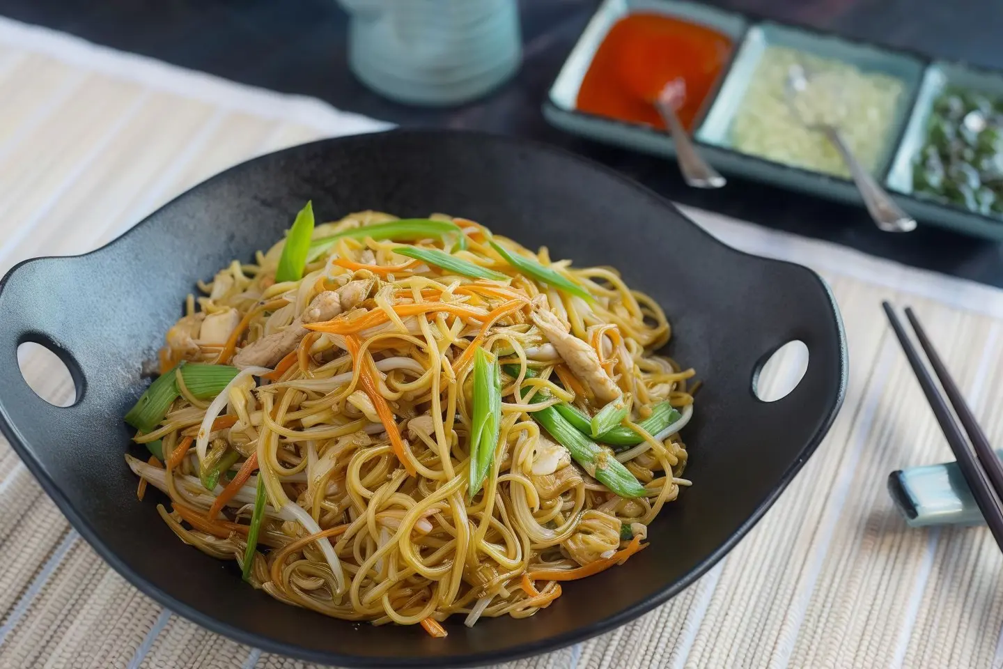 نودلز دجاج هاكا