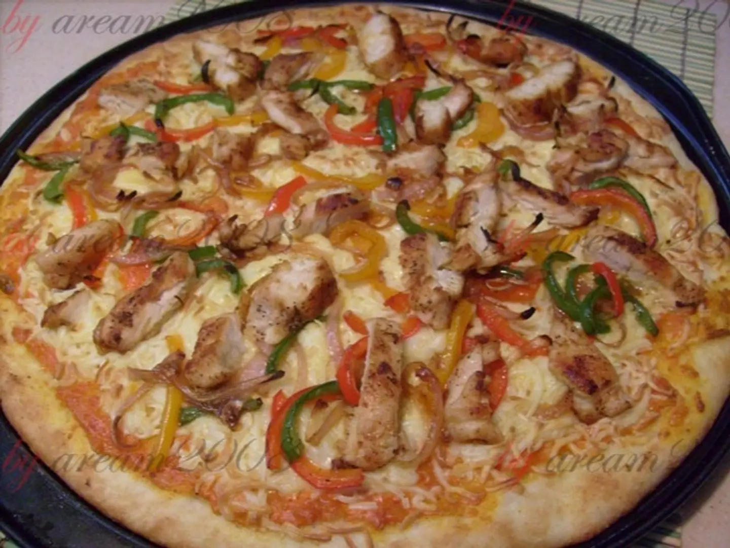 Chicken Fajita With Vegetables Pizza