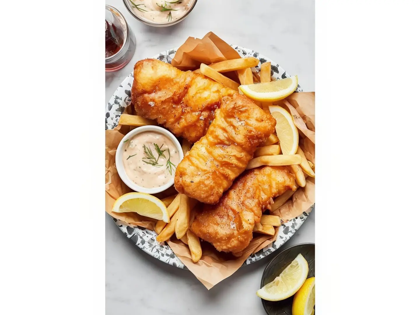 وجبة فيليه السمك