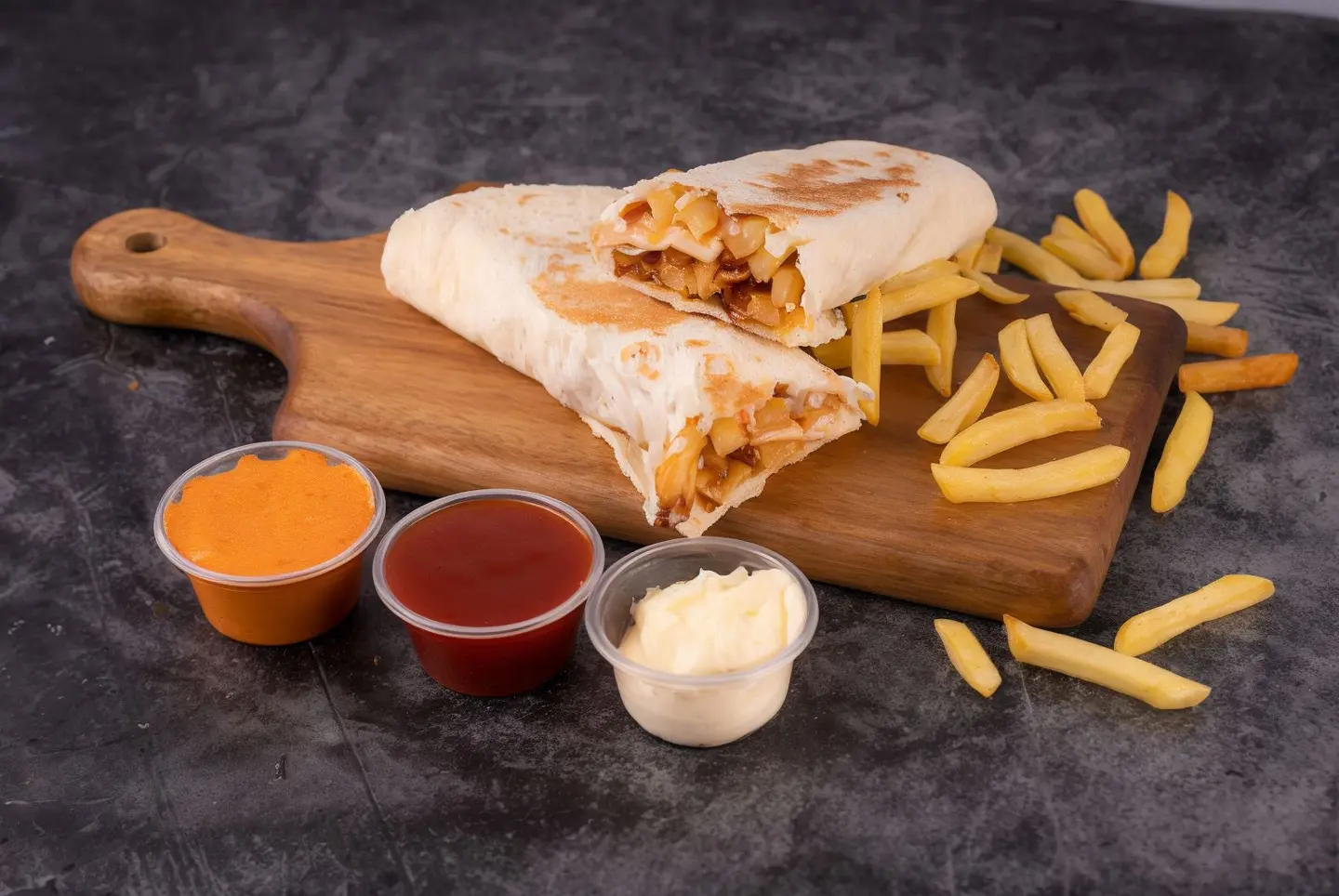 ساندوتش بطاطس مقللي فطيرة