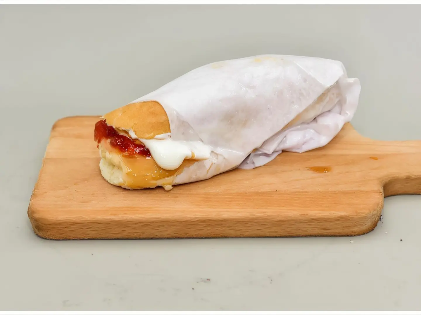 Cream Cheese And Jam Sandwich