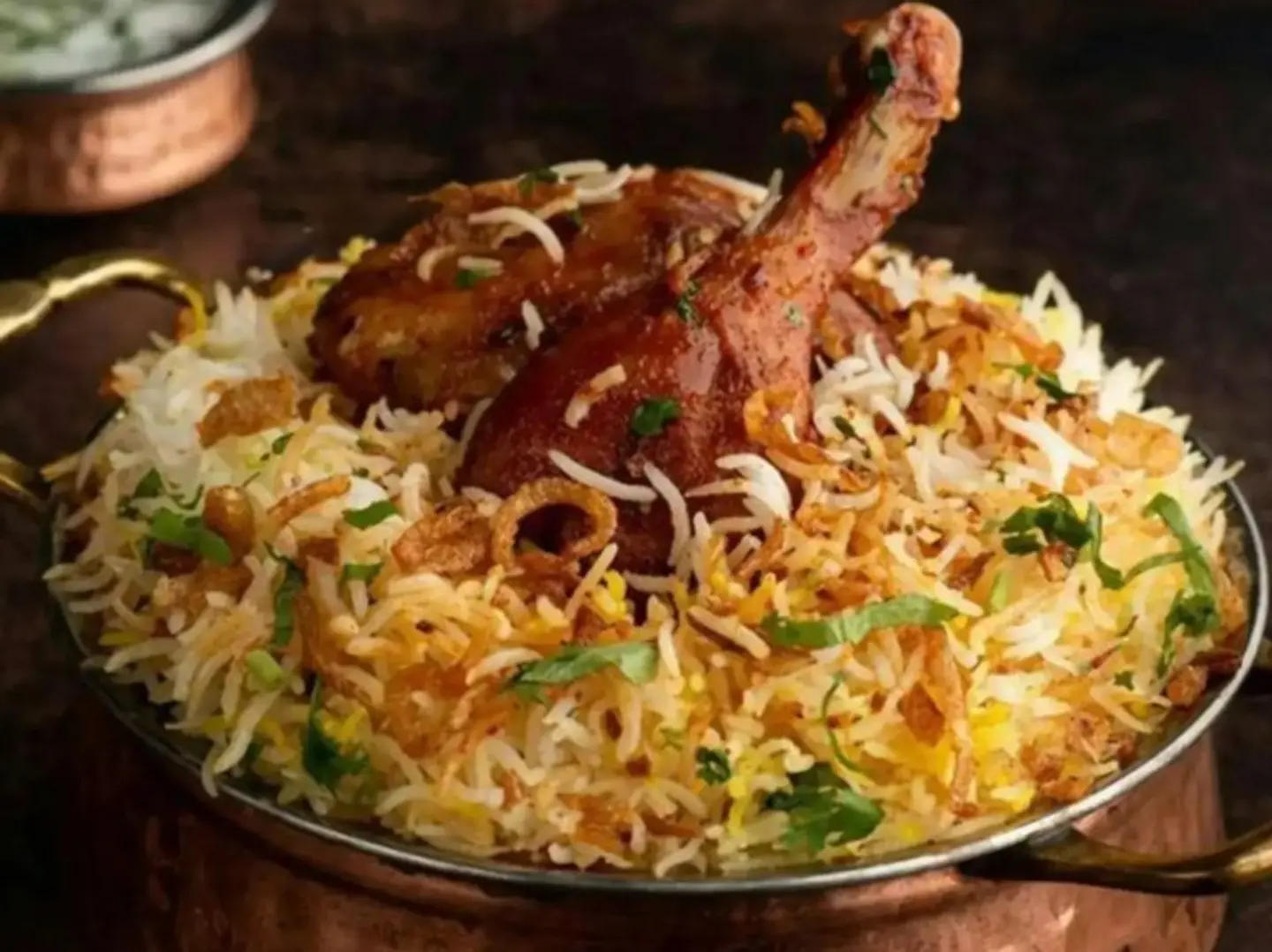 برياني دجاج مقلي