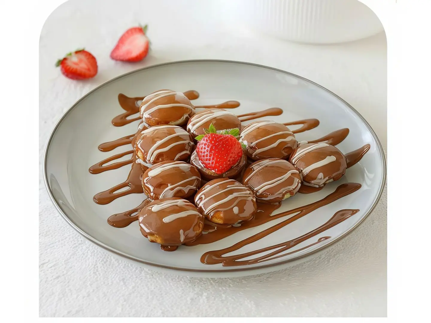 بان كيك ساندويتش نوتيلا فواكة