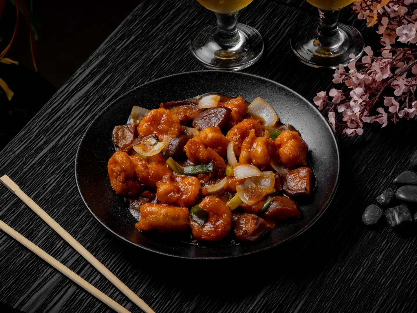 جمبري بالفطر الأسود