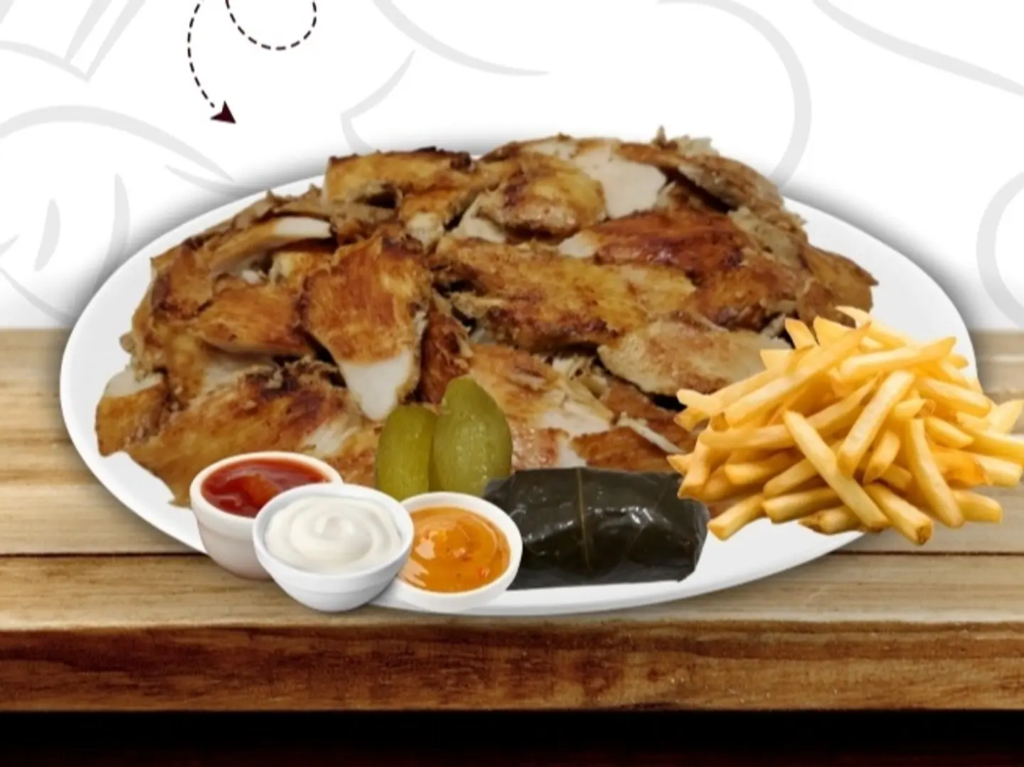 صحن فرط سادة