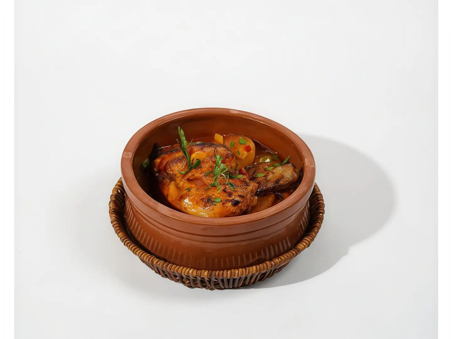 طاجن بطاطس بالدجاج