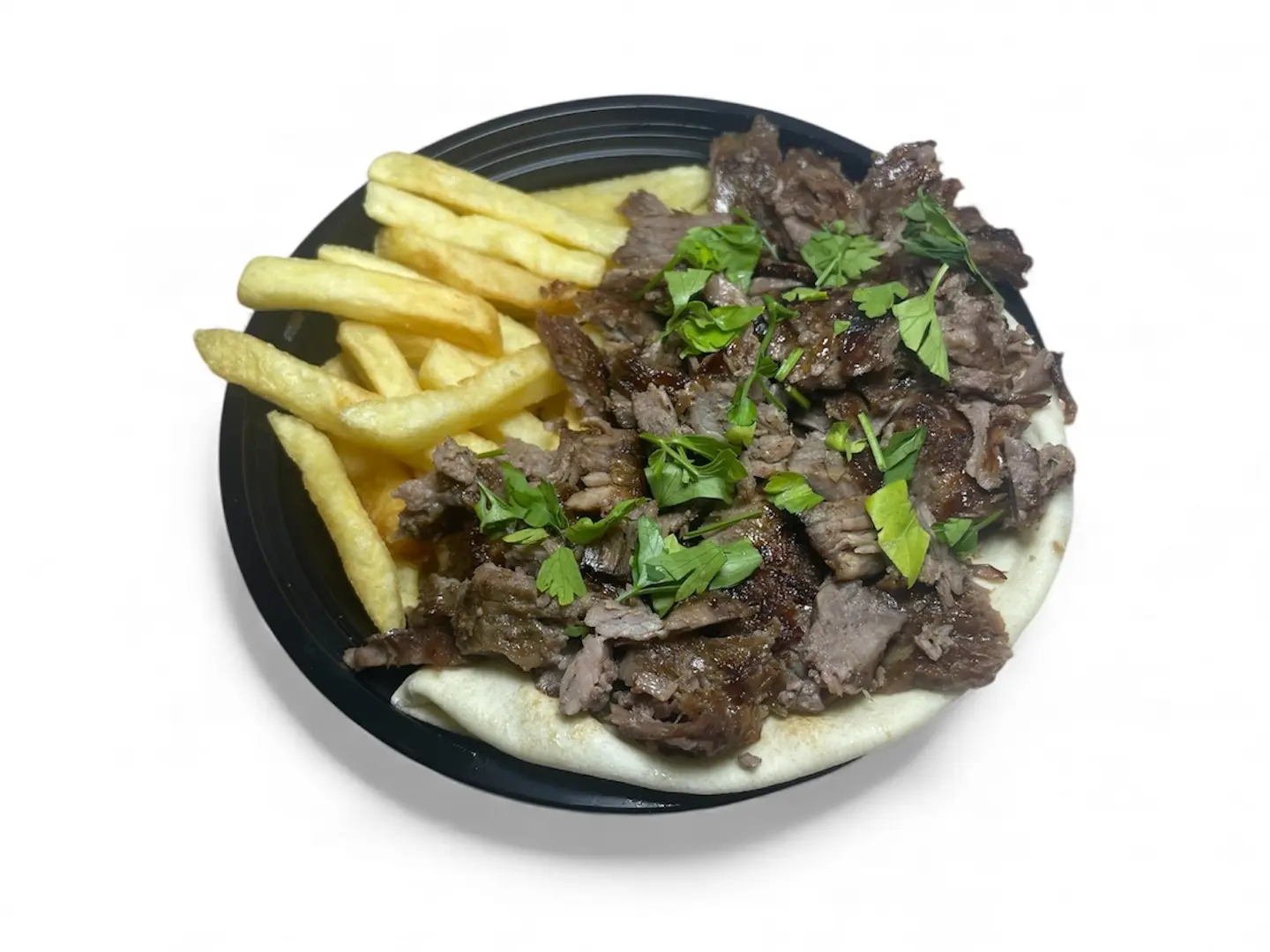 صحن شاورما لحم شرائح