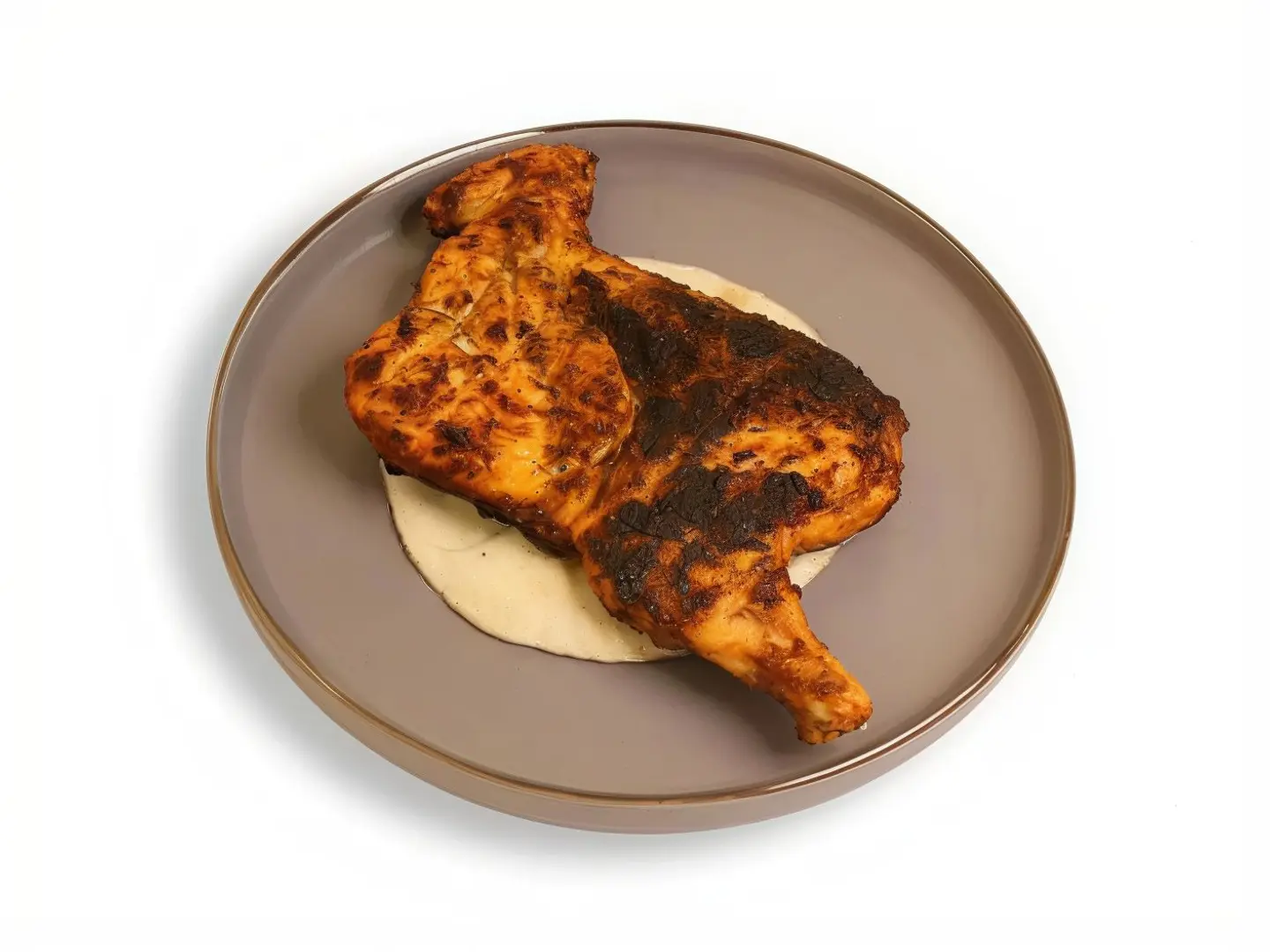 Half Chicken On Charcoal Without Rice