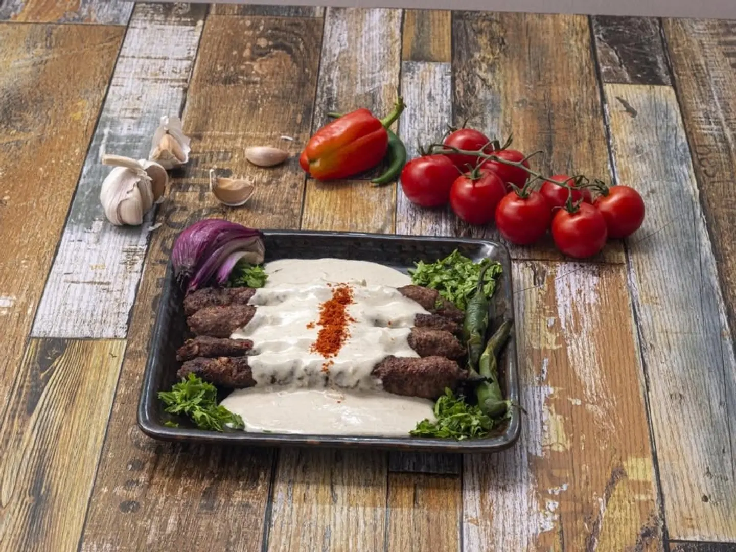 كباب لبن مع المكسرات